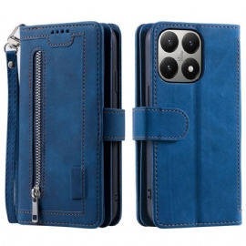 Kožený Kryt Xiaomi 15t Peněženka S 9 Slotů Na Karty