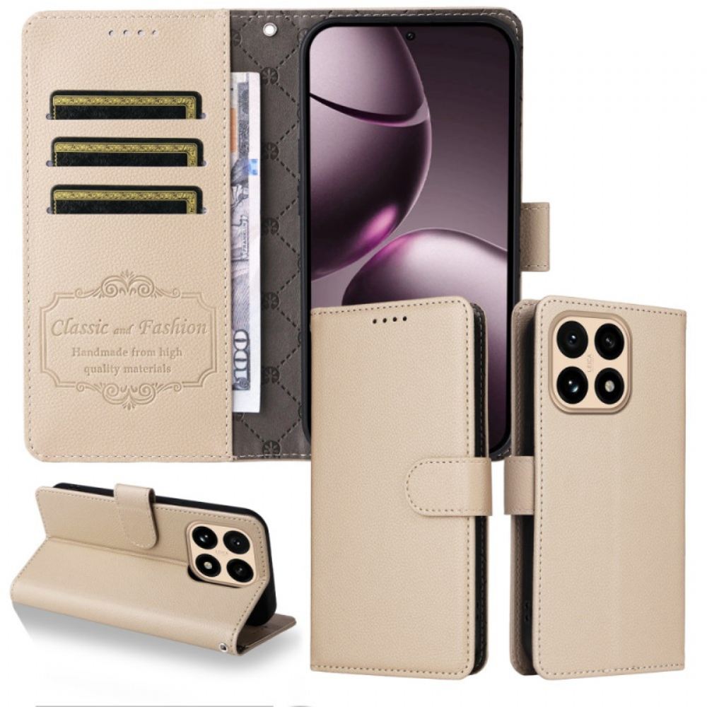 Kožený Kryt Xiaomi 15t Texturovaná Umělá Kůže