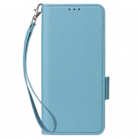 Kožený Kryt Xiaomi 15t Umělá Kůže S Popruhem