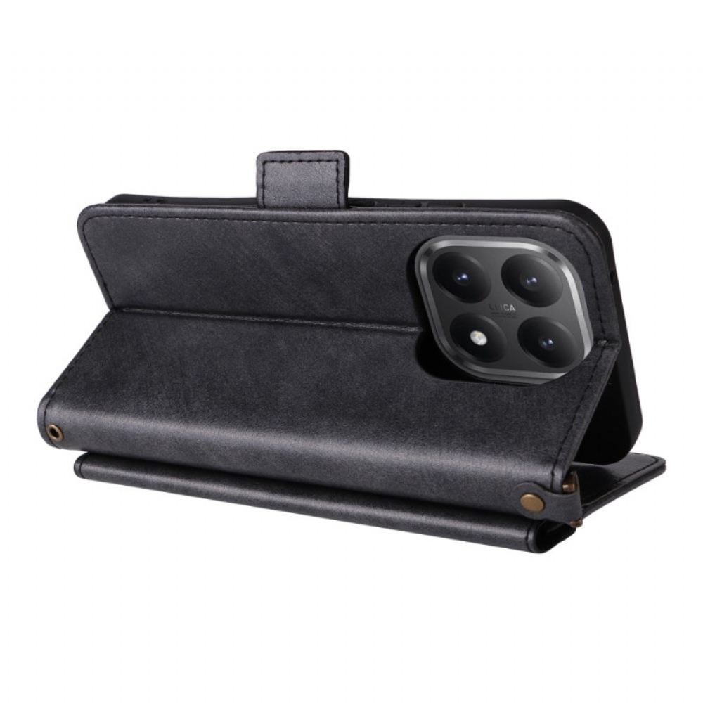 Kožený Kryt Xiaomi 15t Vintage S Ramenním Popruhem