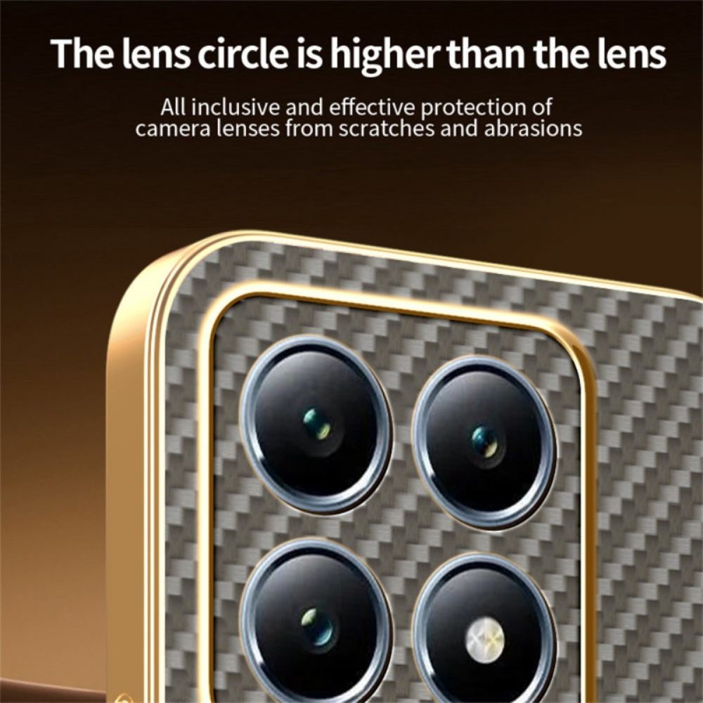 Kryt Xiaomi 15t Textura Uhlíkových Vláken