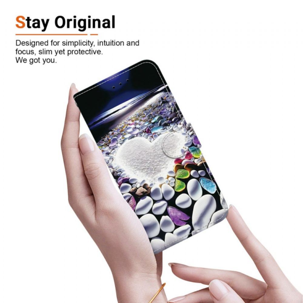 Peněženková Pouzdra Xiaomi 15t Kryty Na Mobil Bílé Srdce