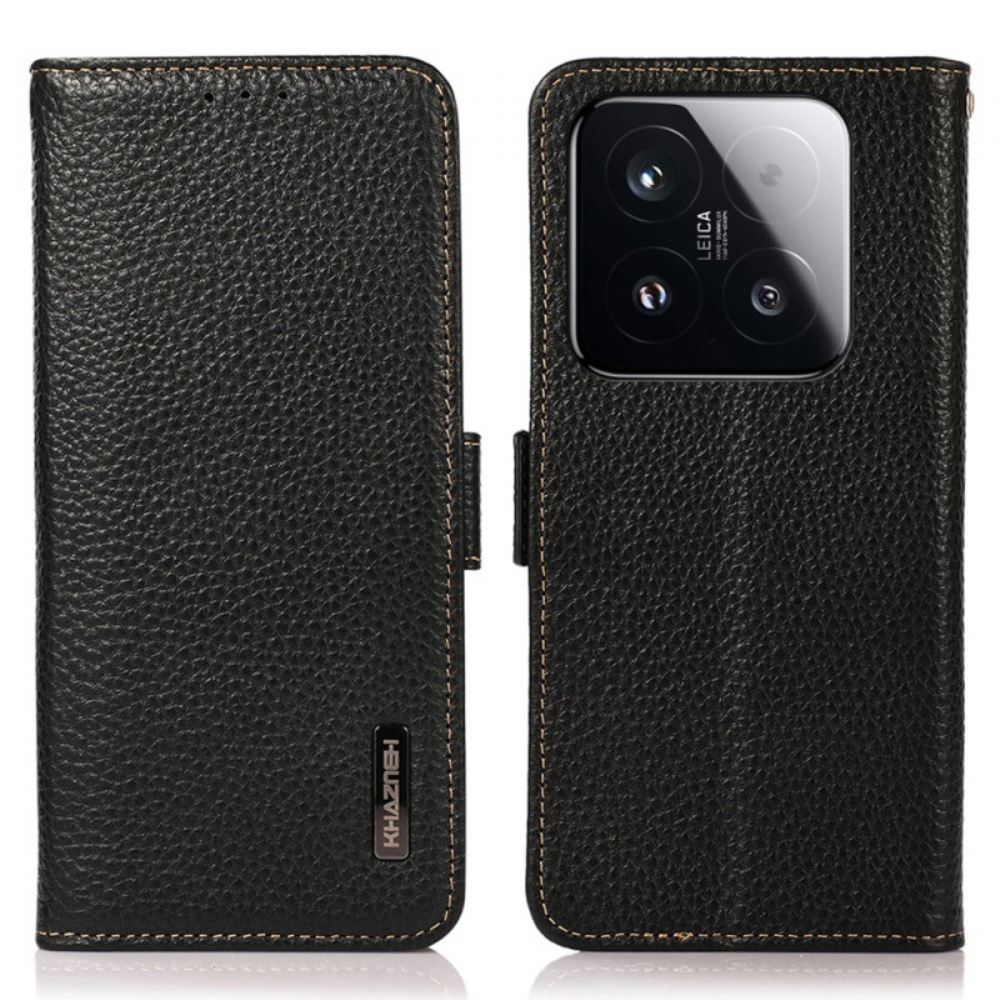 Peněženková Pouzdra Xiaomi 15t Pravá Kůže S Rfid Blokováním