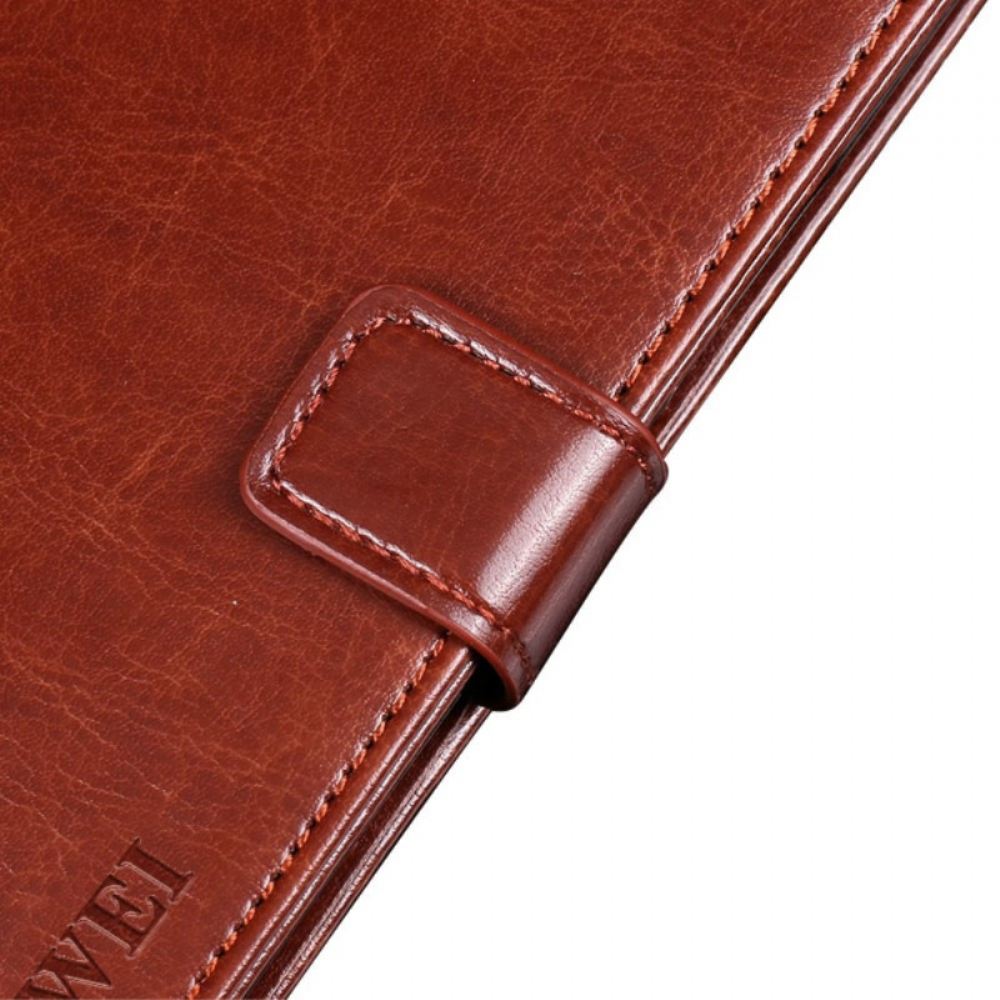Flipové Pouzdro Na Oppo Find X5 Lite Umělá Kůže Vintage Idewei