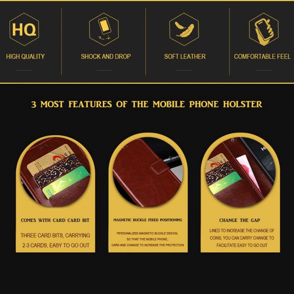 Flipové Pouzdro Na Oppo Find X5 Lite Umělá Kůže Vintage Idewei
