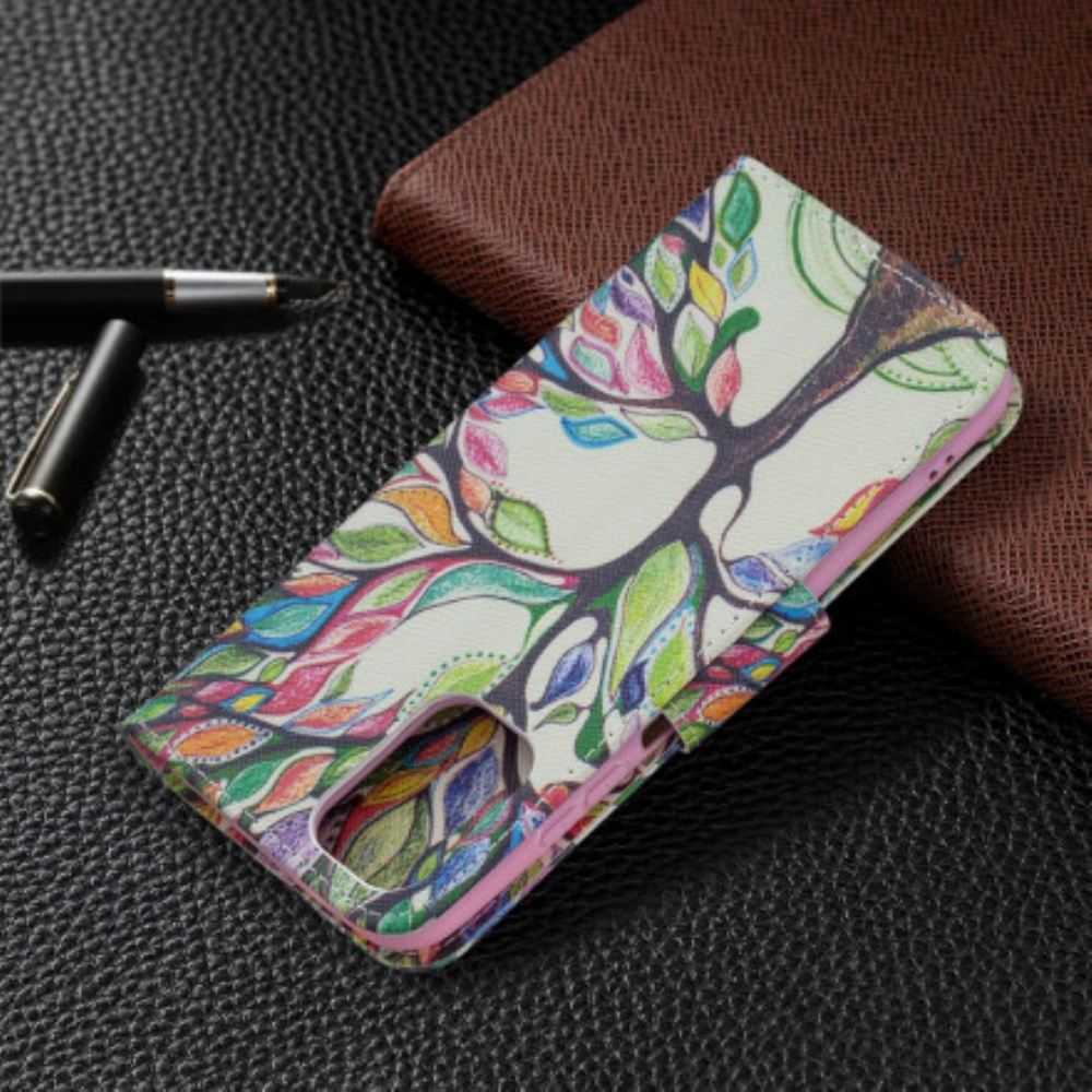 Flipové Pouzdro Na Xiaomi Redmi Note 10 / 10S Barevný Strom