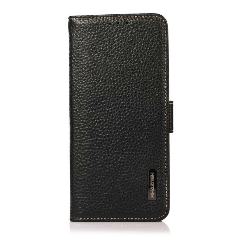 Flipové Pouzdro Na Xiaomi Redmi Note 10 / 10S Khazneh Rfid Z Kůže Litchi