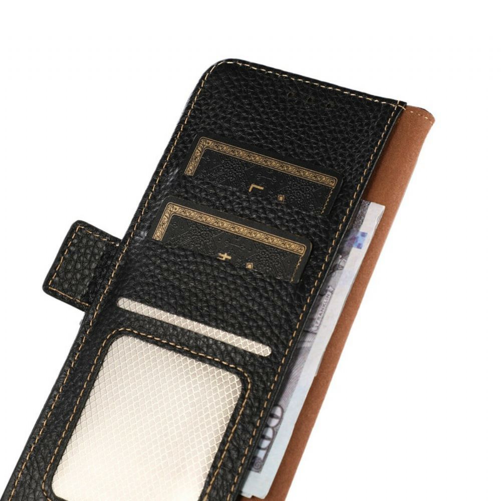 Flipové Pouzdro Na Xiaomi Redmi Note 10 / 10S Khazneh Rfid Z Kůže Litchi
