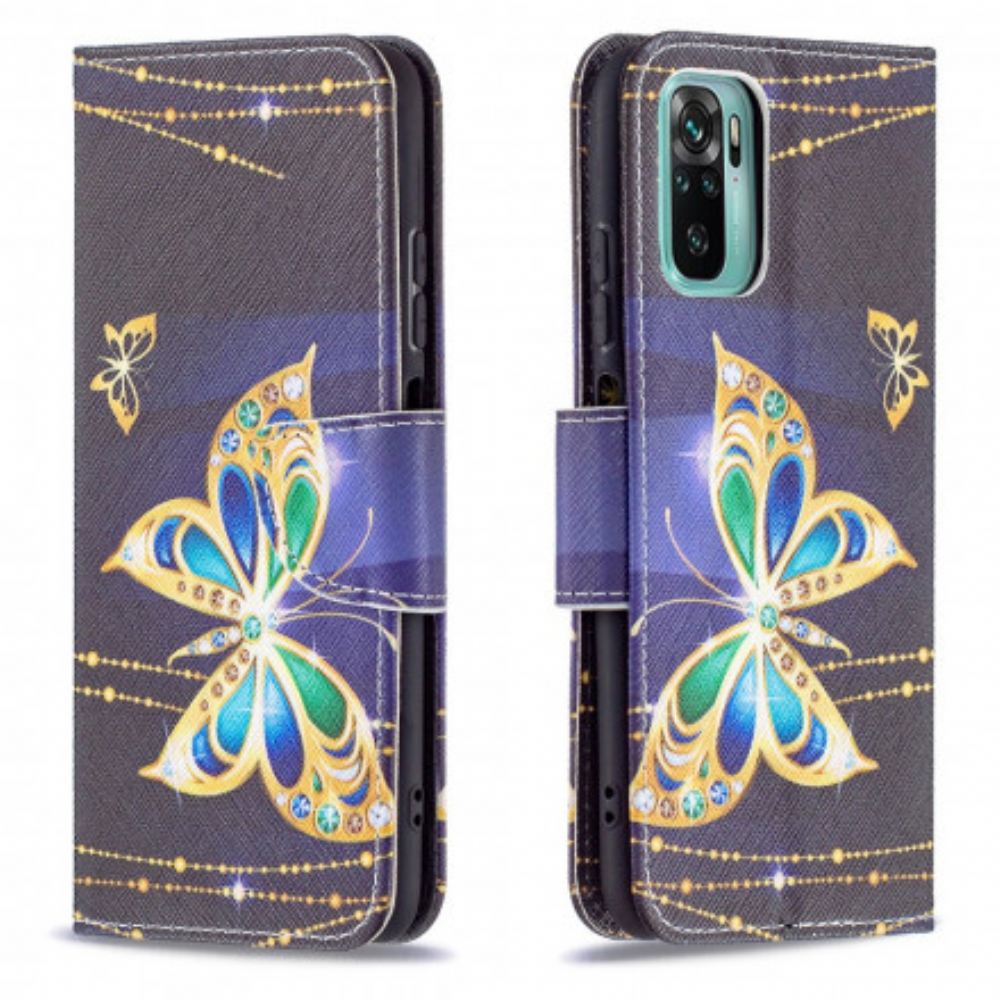 Flipové Pouzdro Na Xiaomi Redmi Note 10 / 10S Kouzelný Motýl