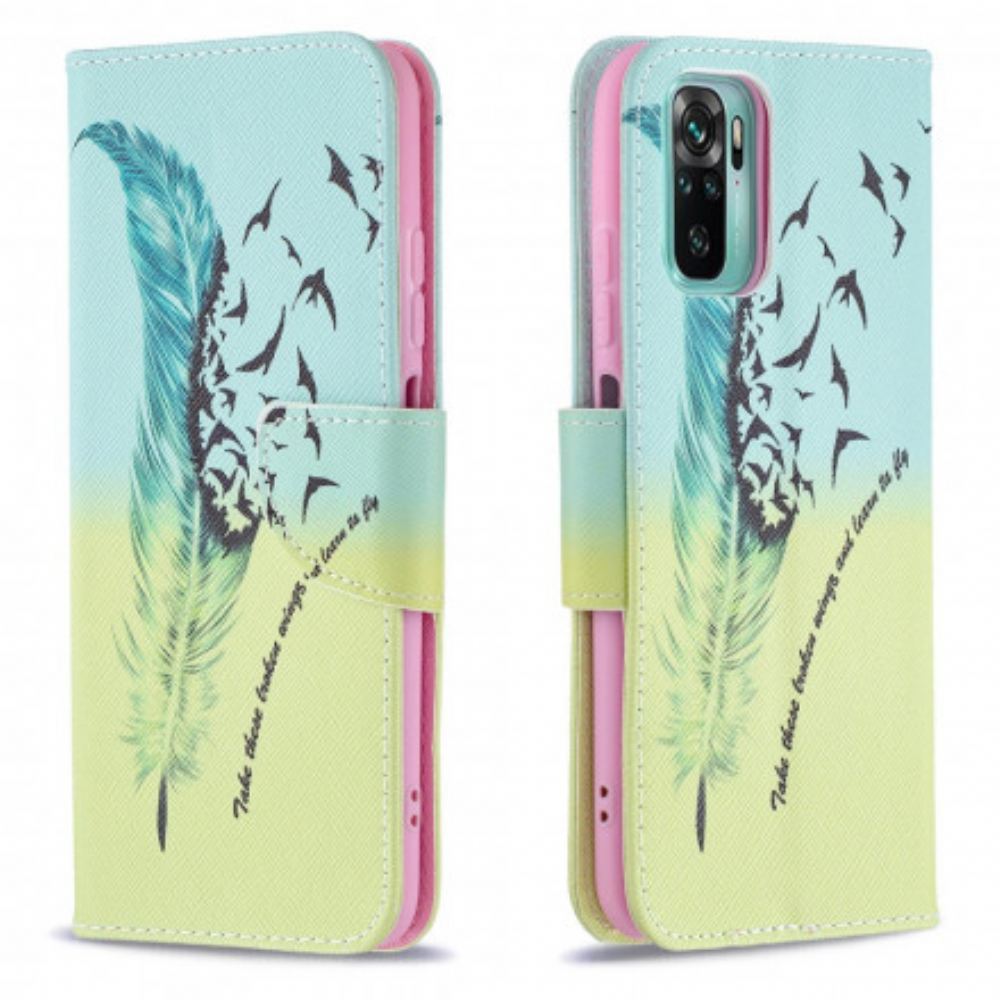 Flipové Pouzdro Na Xiaomi Redmi Note 10 / 10S Naučte Se Létat