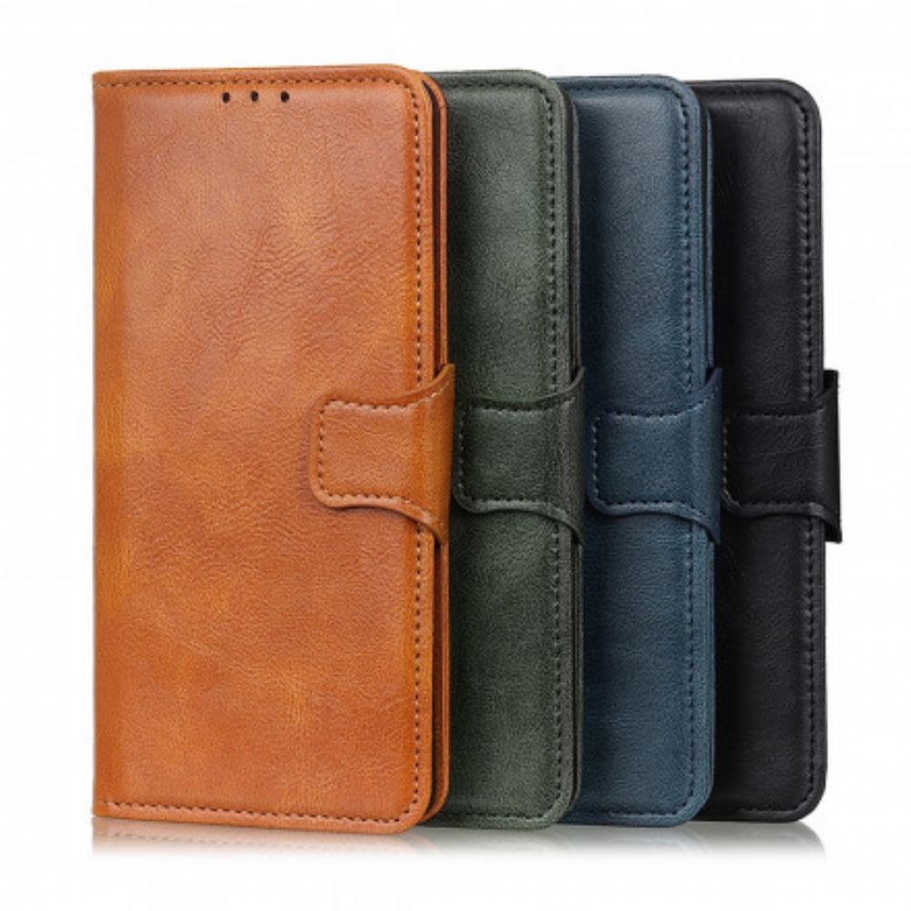 Flipové Pouzdro Na Xiaomi Redmi Note 10 / 10S Oboustranná Spona S Koženým Efektem