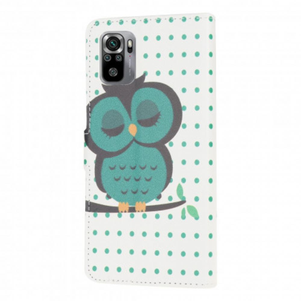 Flipové Pouzdro Na Xiaomi Redmi Note 10 / 10S Spící Sova