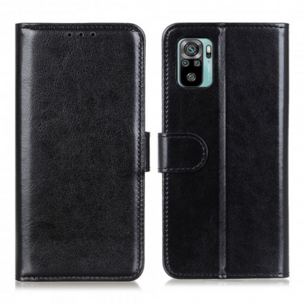 Kožené Pouzdro Na Xiaomi Redmi Note 10 / 10S Jemná Umělá Kůže