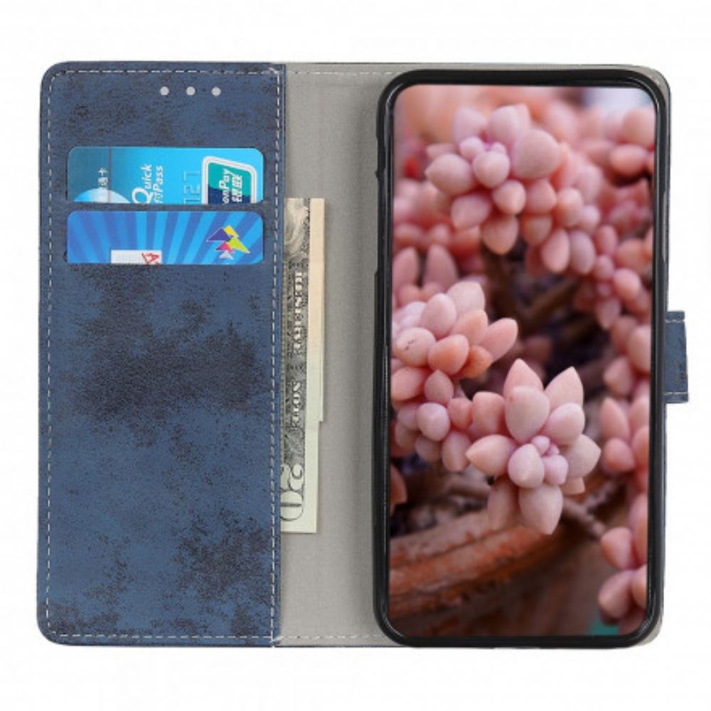 Kožené Pouzdro Na Xiaomi Redmi Note 10 / 10S Vintage Kožený Efekt