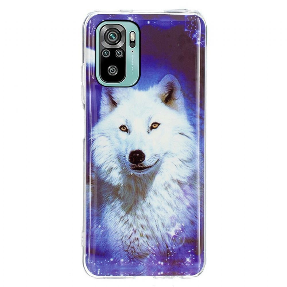 Kryt Na Xiaomi Redmi Note 10 / 10S Fluorescenční Řada Wolf