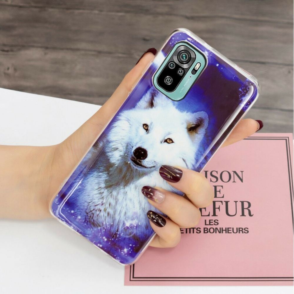 Kryt Na Xiaomi Redmi Note 10 / 10S Fluorescenční Řada Wolf