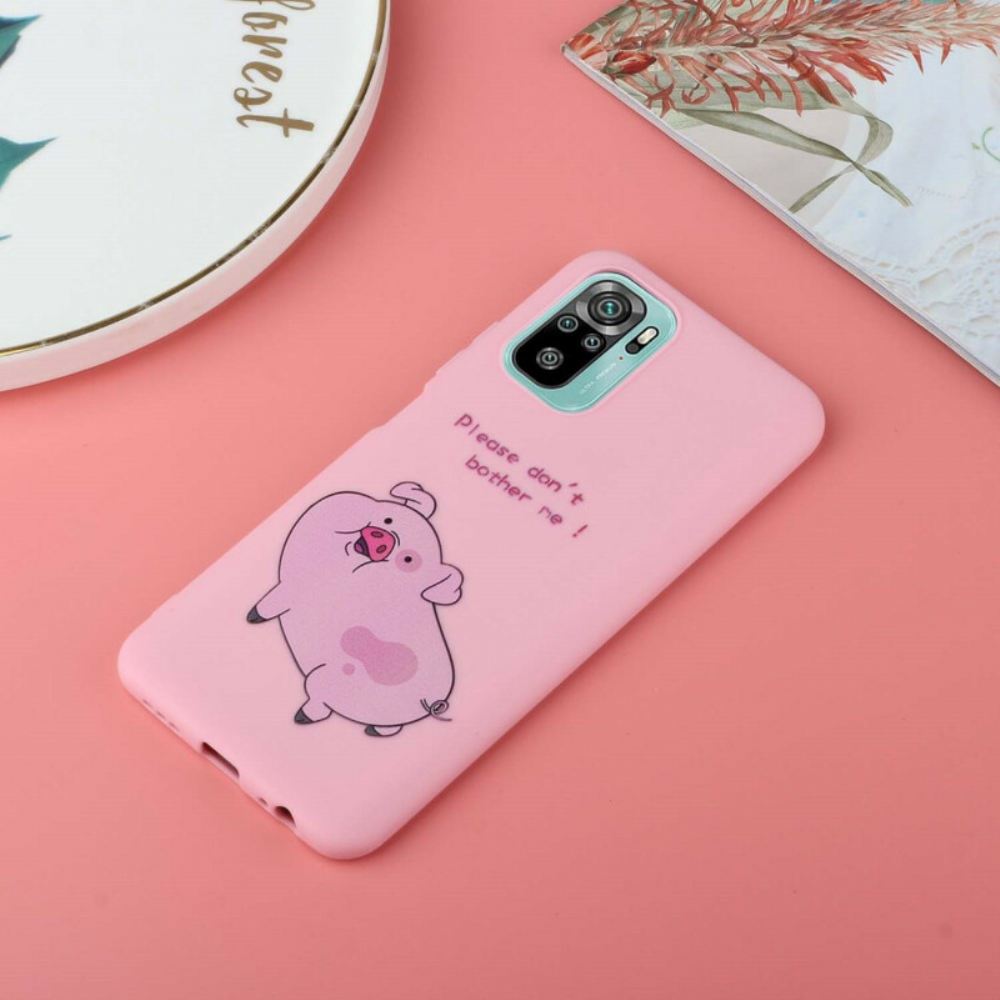 Kryty Na Mobil Na Xiaomi Redmi Note 10 / 10S Prase S Páskem Na Polibek