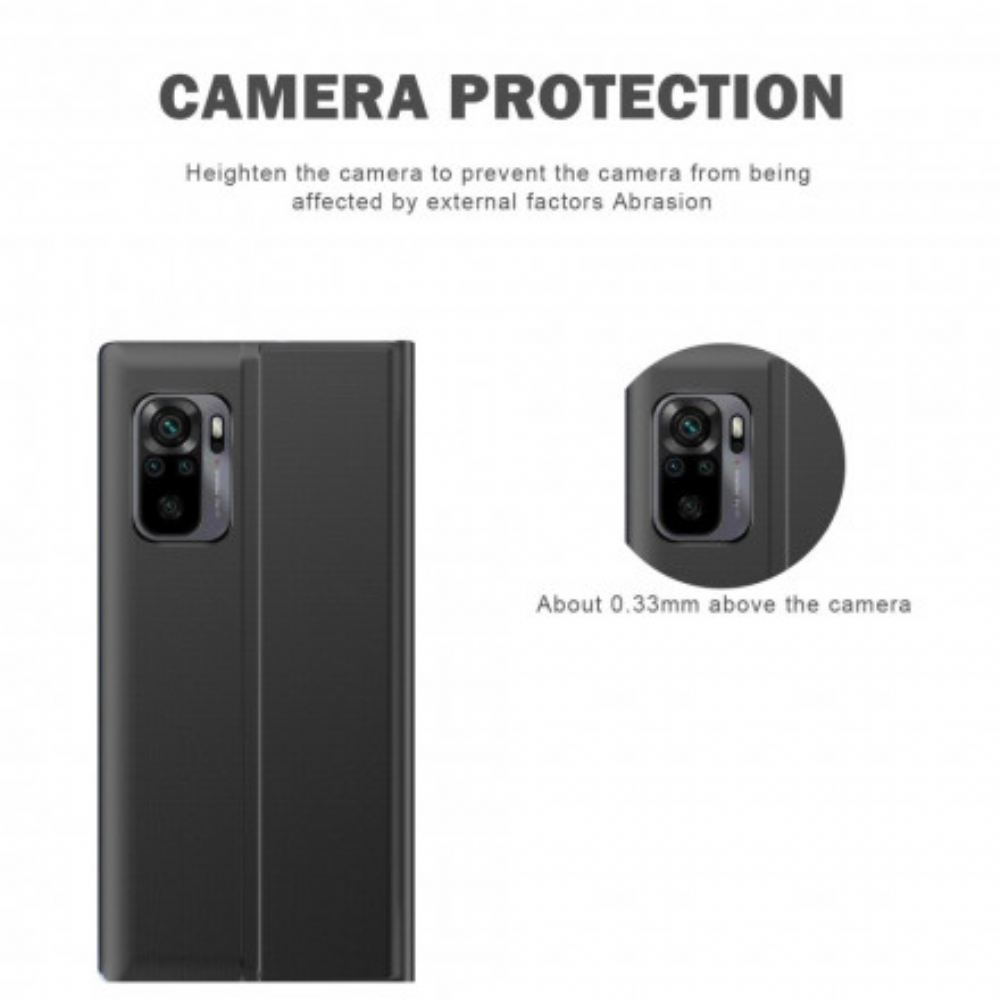 Kryty Na Mobil Na Xiaomi Redmi Note 10 / 10S Texturovaná Umělá Kůže