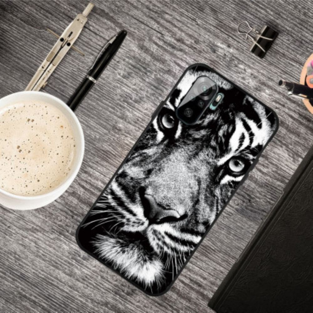 Kryty Na Mobil Na Xiaomi Redmi Note 10 / 10S Černobílý Tygr