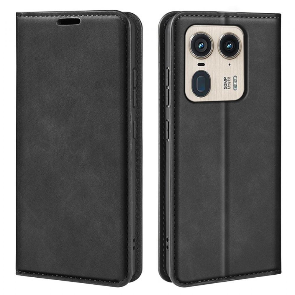 Kožené Pouzdro Folio Motorola Edge 50 Ultra Klasika