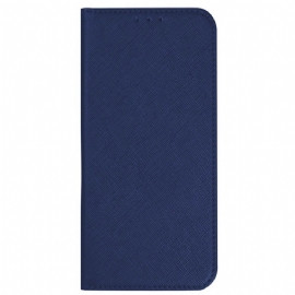 Kožené Pouzdro Folio Motorola Edge 50 Ultra Křížová Textura