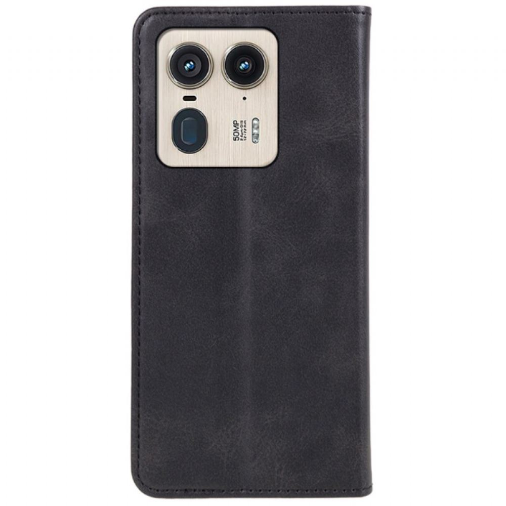 Kožené Pouzdro Folio Na Motorola Edge 50 Ultra Styl Kůže