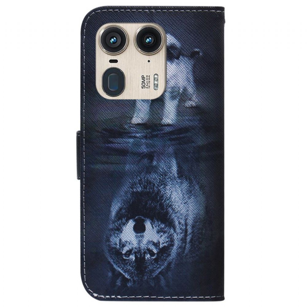 Kožený Kryt Motorola Edge 50 Ultra Sen Štěněte