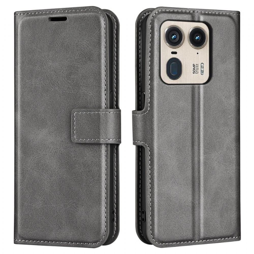 Kožený Kryt Motorola Edge 50 Ultra Styl Kůže