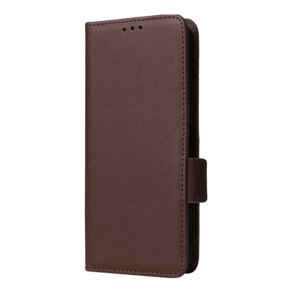 Kožený Kryt Na Motorola Edge 50 Ultra Umělá Kůže Litchi S Řemínkem