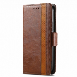 Kožený Kryt Na Motorola Edge 50 Ultra Vintage Styl Caseneo
