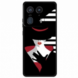 Kryt Motorola Edge 50 Ultra Dáma V Černém Klobouku