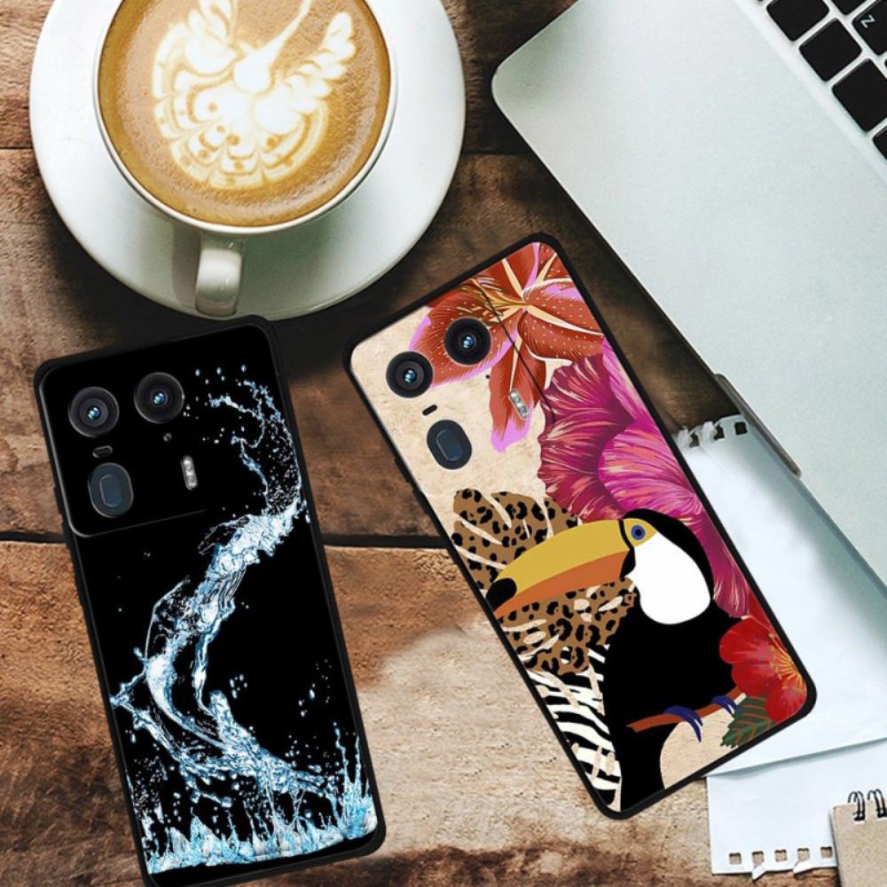Kryt Motorola Edge 50 Ultra Černorůžový Vzor