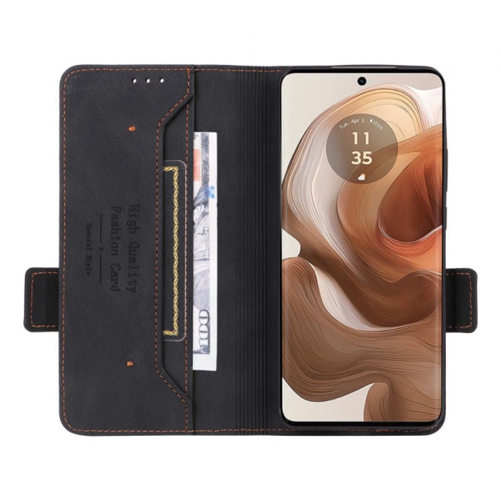 Peněženková Pouzdra Motorola Edge 50 Ultra Retro Design