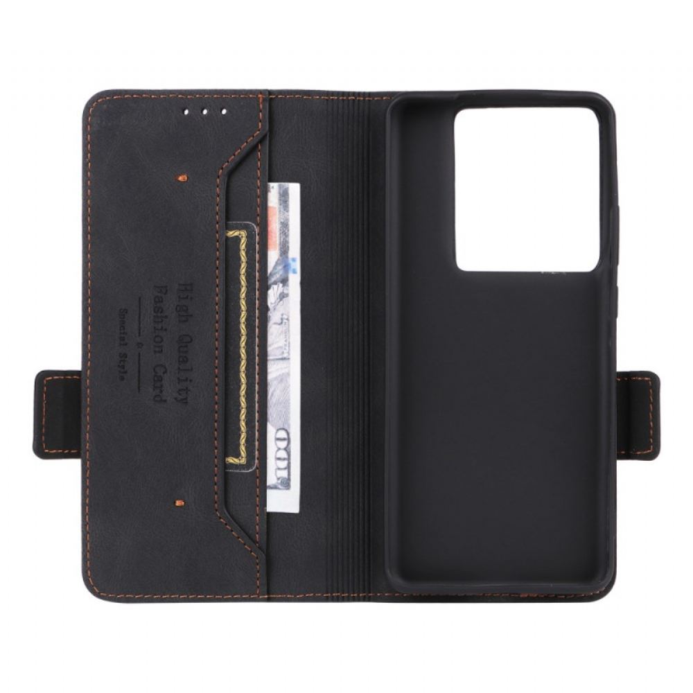 Peněženková Pouzdra Motorola Edge 50 Ultra Retro Design