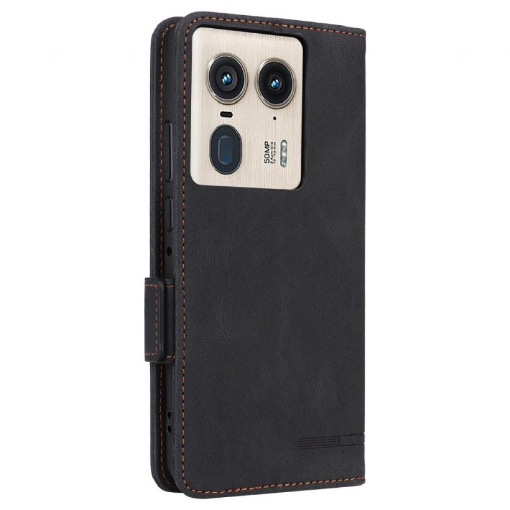Peněženková Pouzdra Motorola Edge 50 Ultra Retro Design