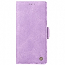 Kožený Kryt Oppo Reno 12 Pro 5g Yikatu Suede Effect