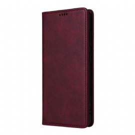 Kožené Pouzdro Folio Samsung Galaxy S25 Fe Kožený Efekt