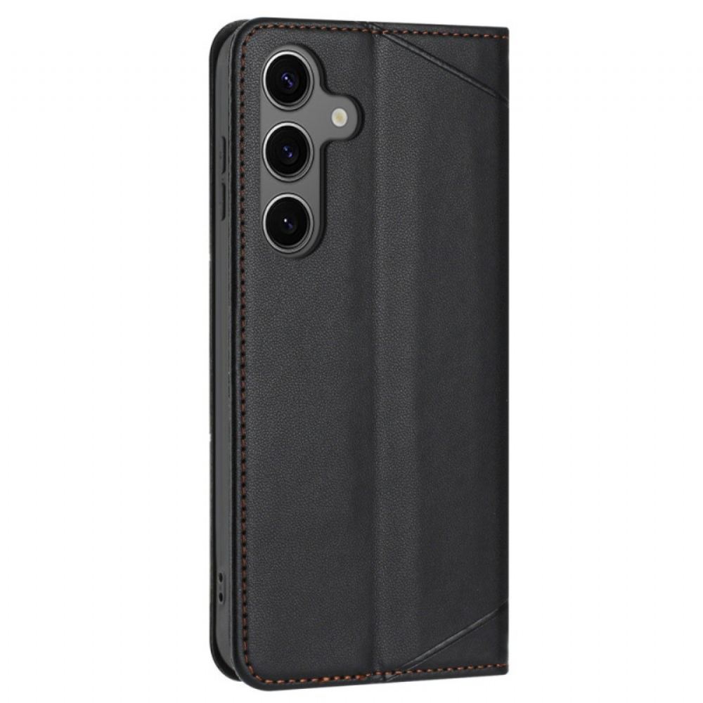 Kožené Pouzdro Folio Samsung Galaxy S25 Fe Lines