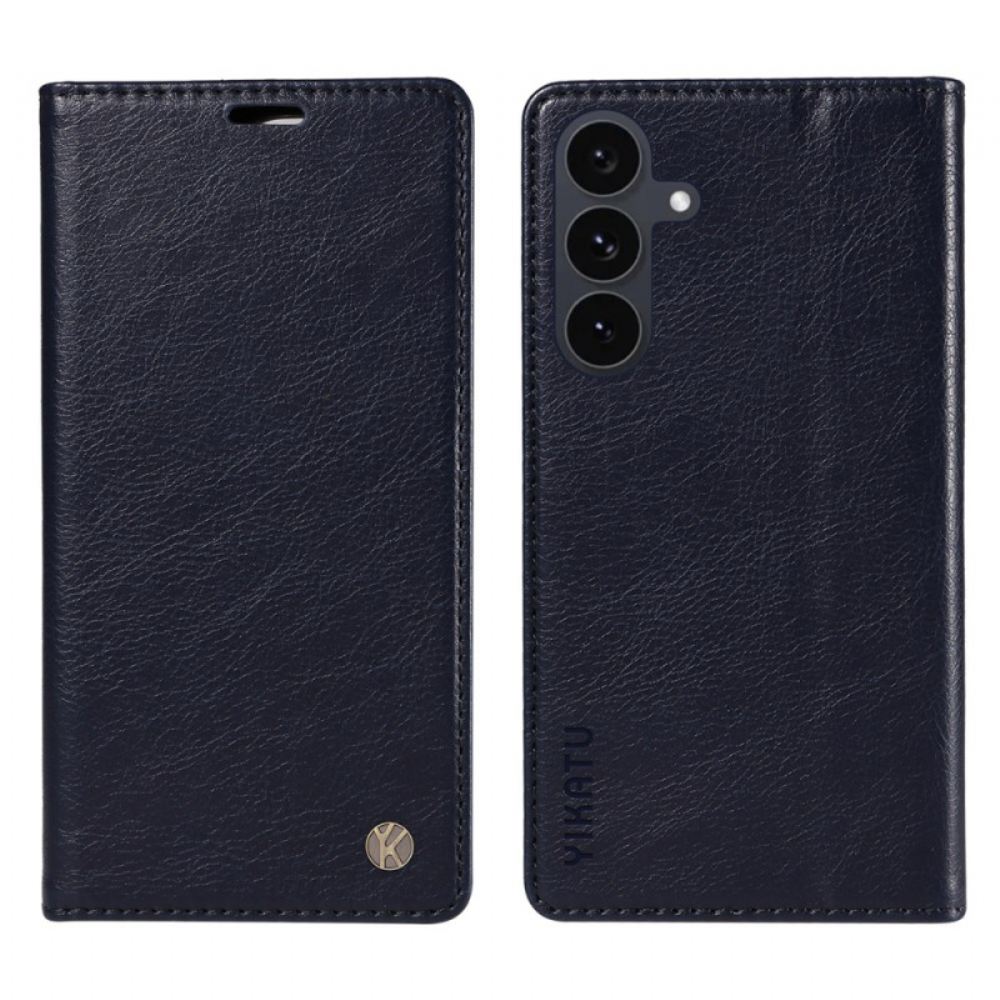 Kožené Pouzdro Folio Samsung Galaxy S25 Fe Ykatu