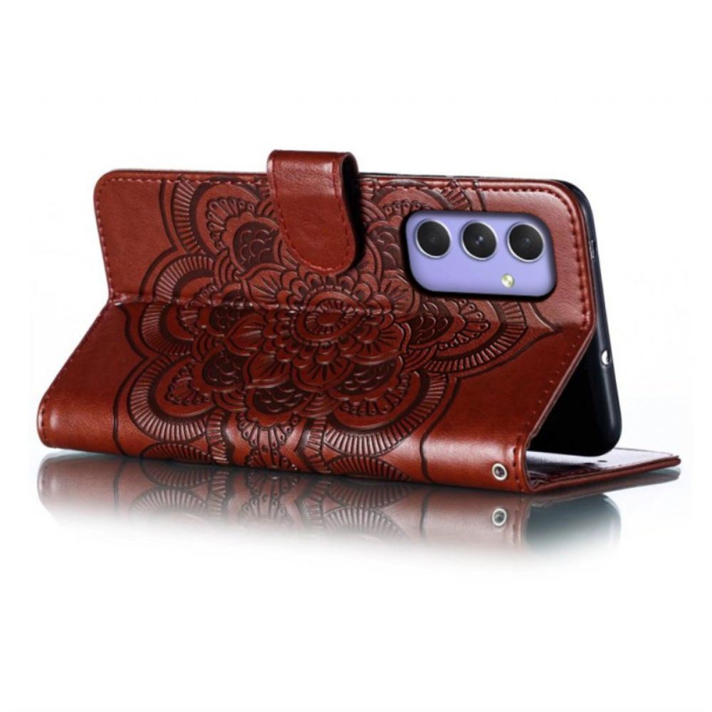 Kožený Kryt Na Samsung Galaxy S25 Fe Vzor Mandaly