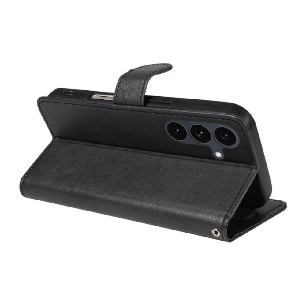 Kožený Kryt Samsung Galaxy S25 Fe Jednobarevný