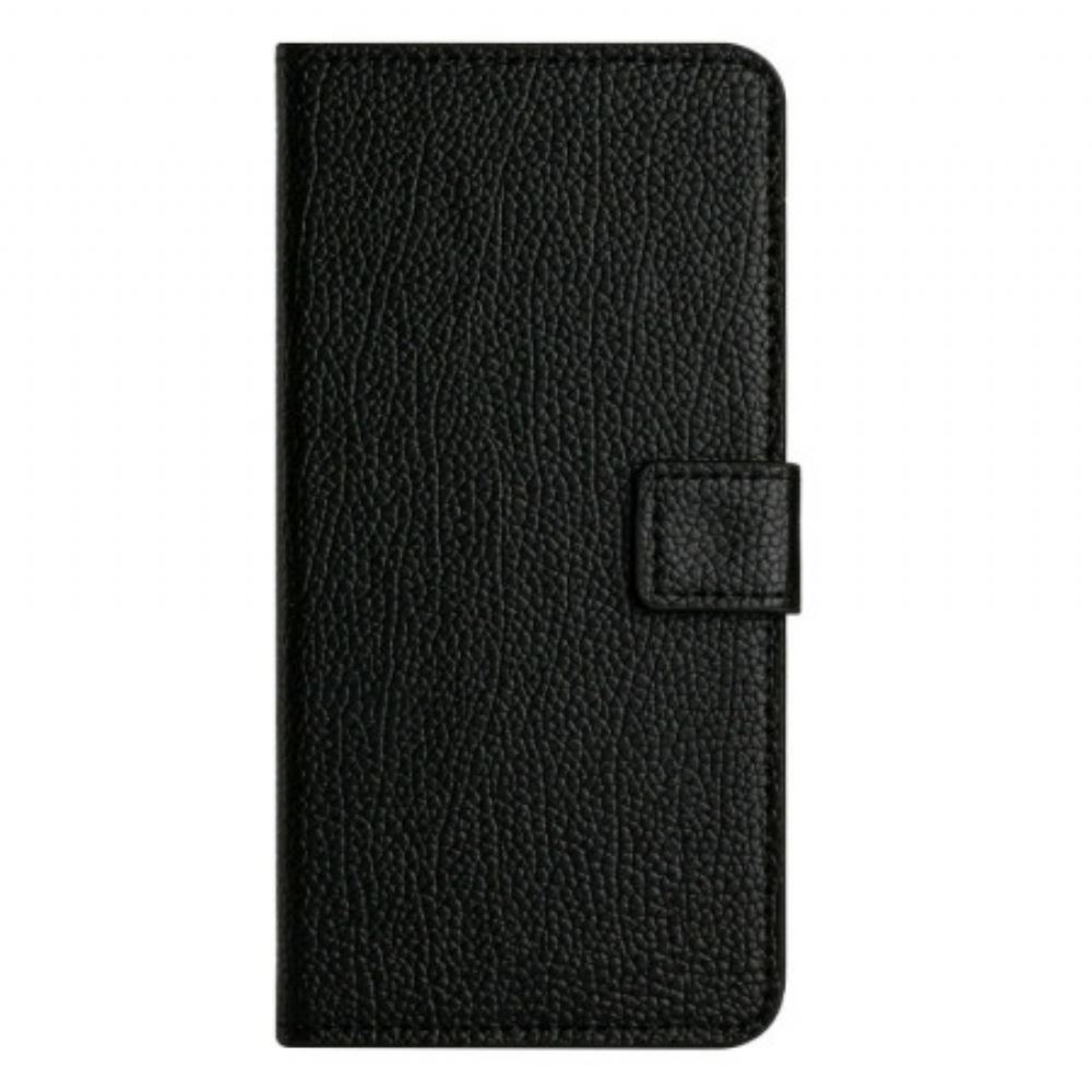 Kožený Kryt Samsung Galaxy S25 Fe Klasická Černá