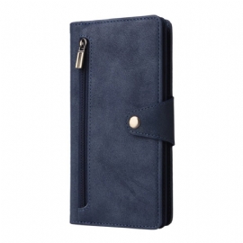 Kožený Kryt Samsung Galaxy S25 Fe Peněženka Se Zipem