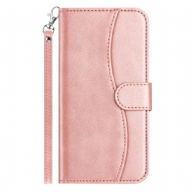 Kožený Kryt Samsung Galaxy S25 Fe Popruh S Motivem S