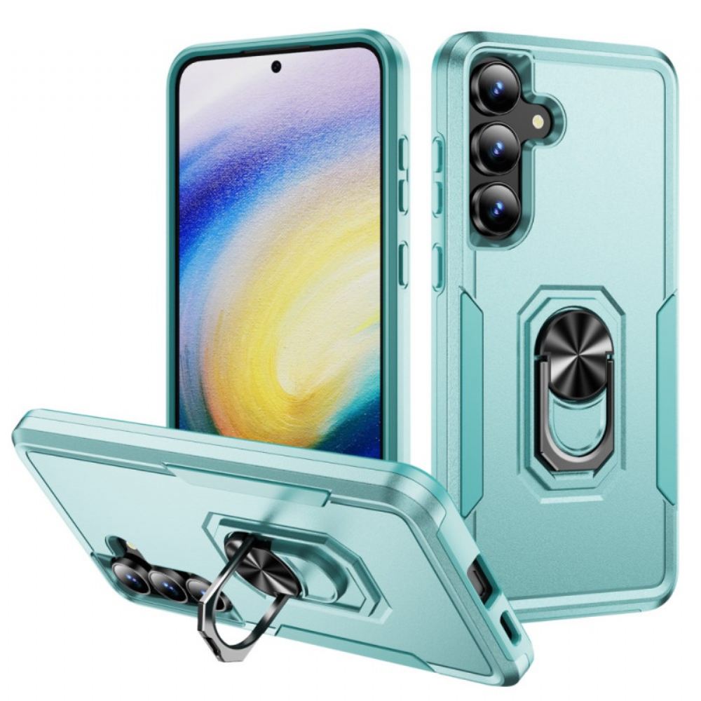 Kryt Na Samsung Galaxy S25 Fe Držák Na Prsten S Kovovým Efektem