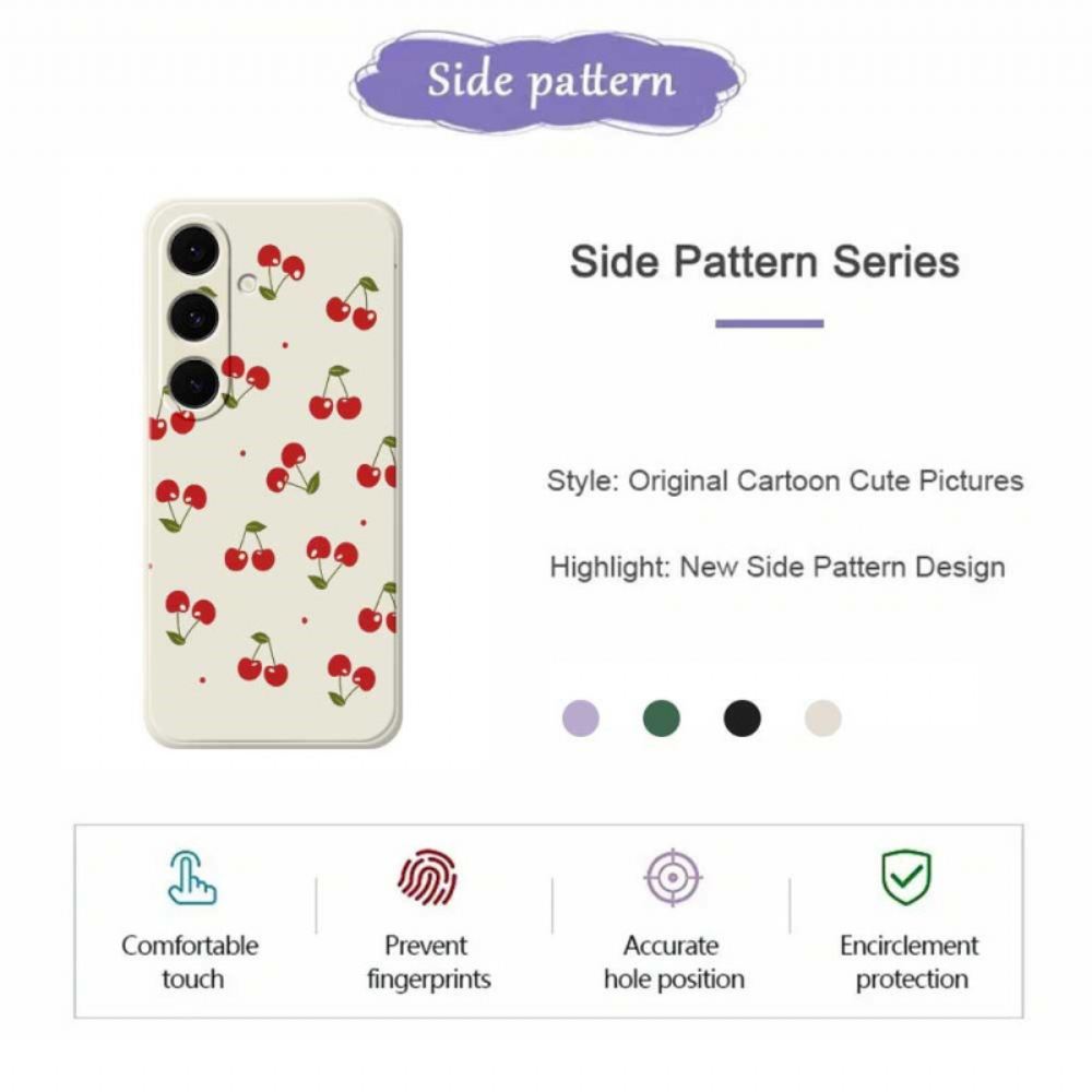 Kryt Na Samsung Galaxy S25 Fe Třešňový Silikon