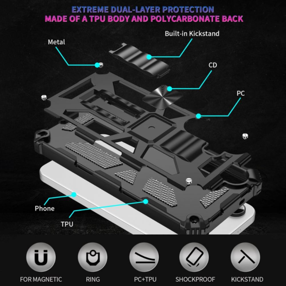 Kryt Samsung Galaxy S25 Fe Ochrana Proti Nárazům S Vestavěným Stojánkem
