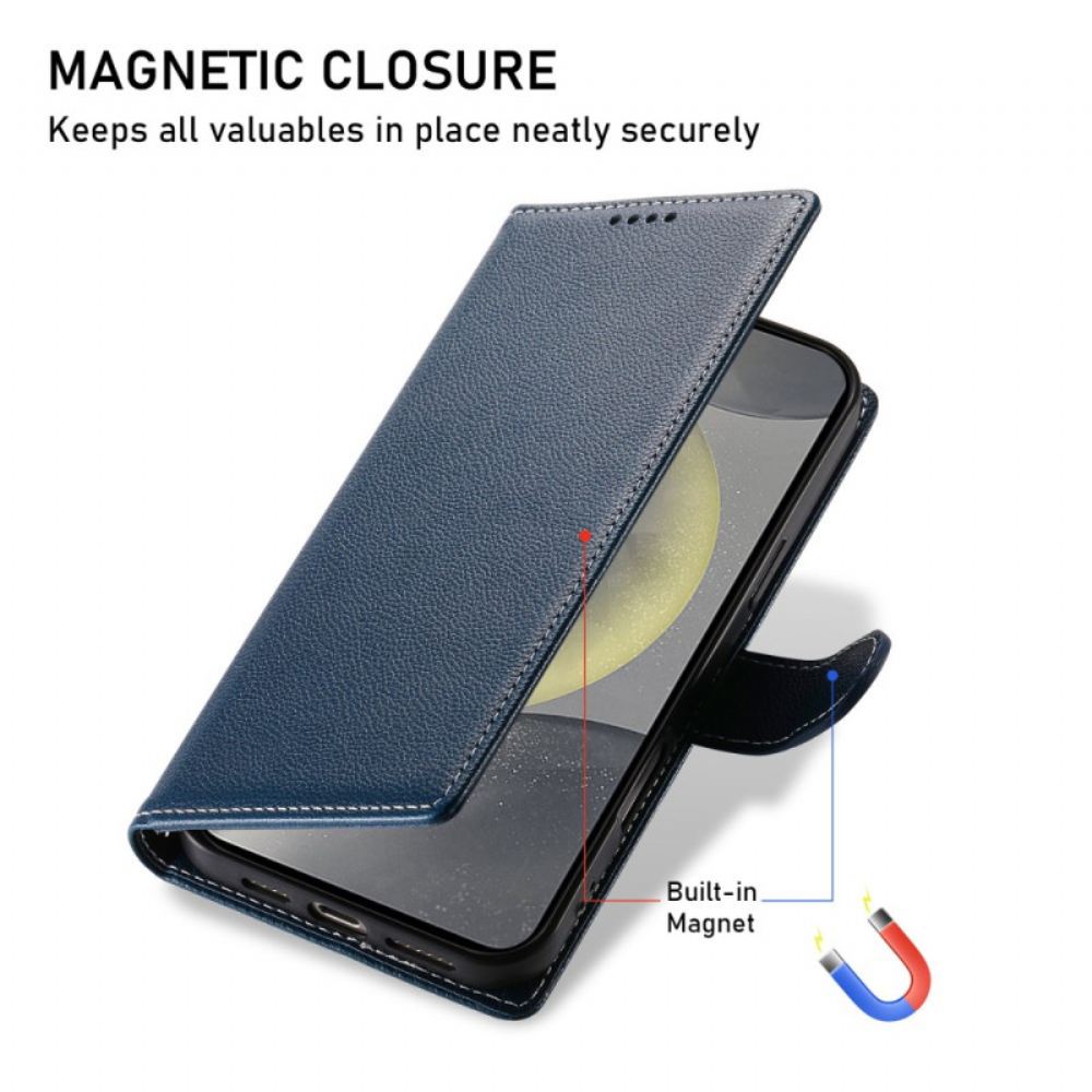 Peněženková Pouzdra Samsung Galaxy S25 Fe Efekt Hladké Kůže