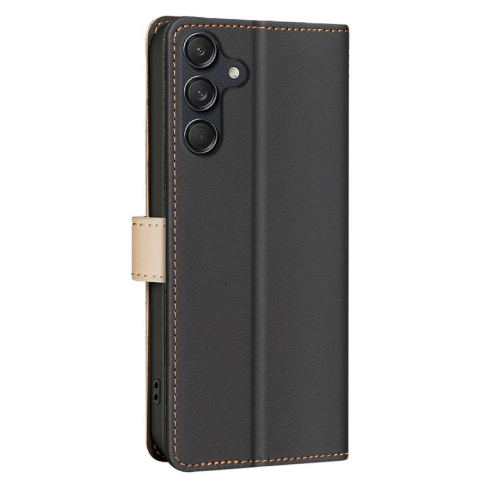 Peněženková Pouzdra Samsung Galaxy S25 Fe Kryty Na Mobil Dvoubarevná Barva Binfen