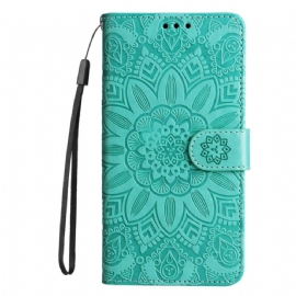 Kožený Kryt Na Huawei Nova 12 Se Mandala S Popruhem